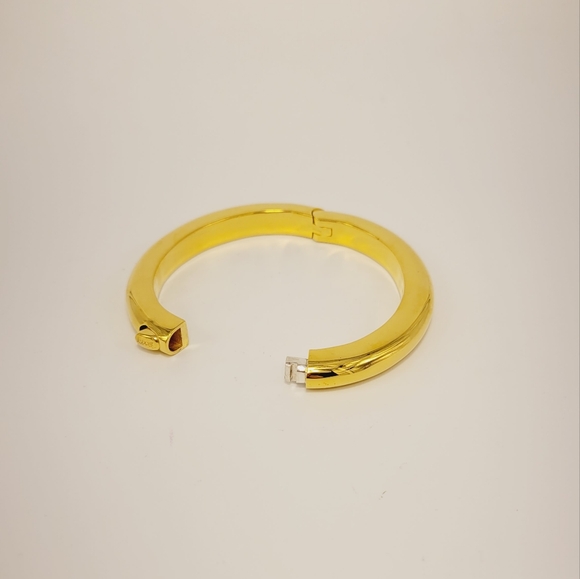 Monica Vinader Kate Young Bangle 14k Gold-plated New - Picture 5 of 5